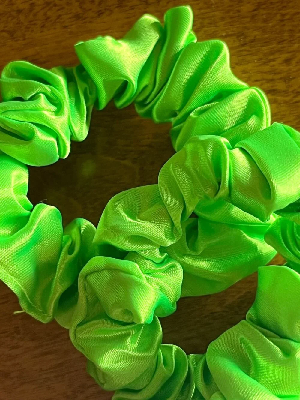 Lime green scrunchies NWOT *Free in bundle*